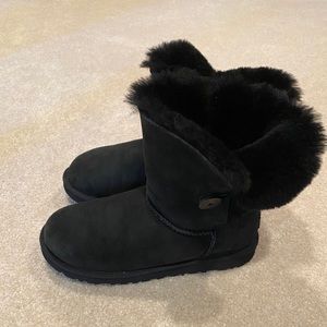 Authentic Ugg Bailey Button Black Boots